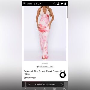 Selling a beautiful long dress used once for a babyshower